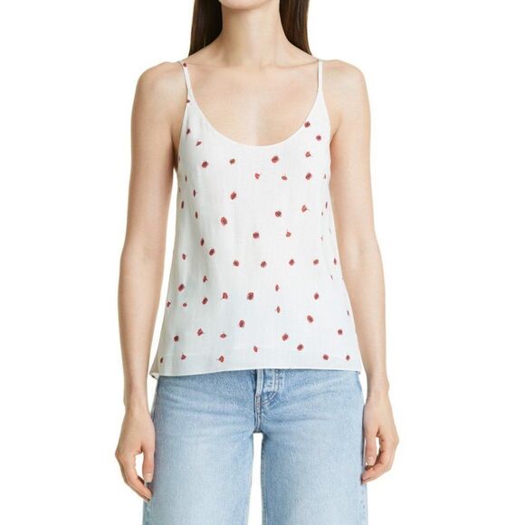 Rag & Bone 'Eva' Floral Camisole In White Floral - Picture 1 of 16